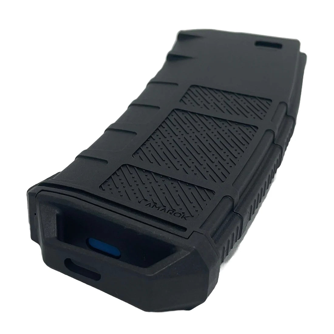 Amarok AM250 M series - 250 rounds Fast Feed Mid Cap Magazine - Type A6 - Black + Blue Top