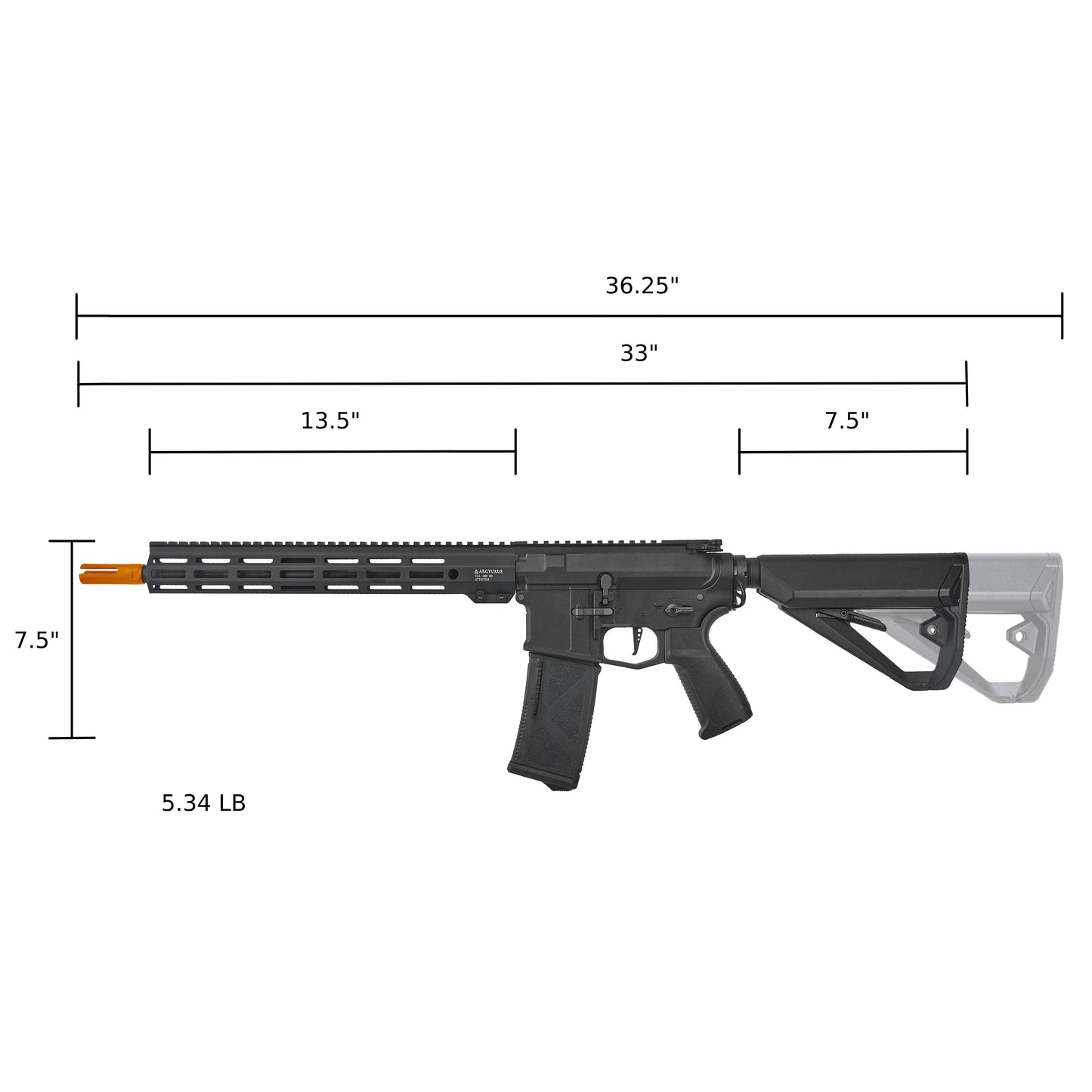 ARCTURUS Sword® MOD1 Carbine 13.5" AEG LITE FE™
