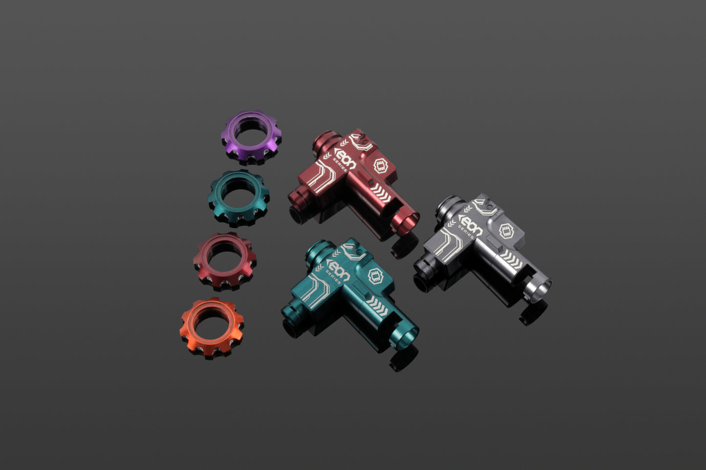 EON Hop-Up Chamber - Titanium housing + Violet
rotary dial
