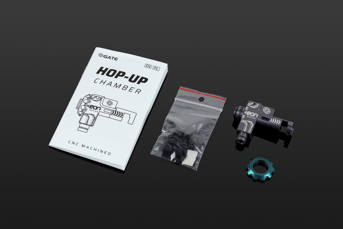 EON Hop-Up Chamber - Titanium housing + Violet
rotary dial