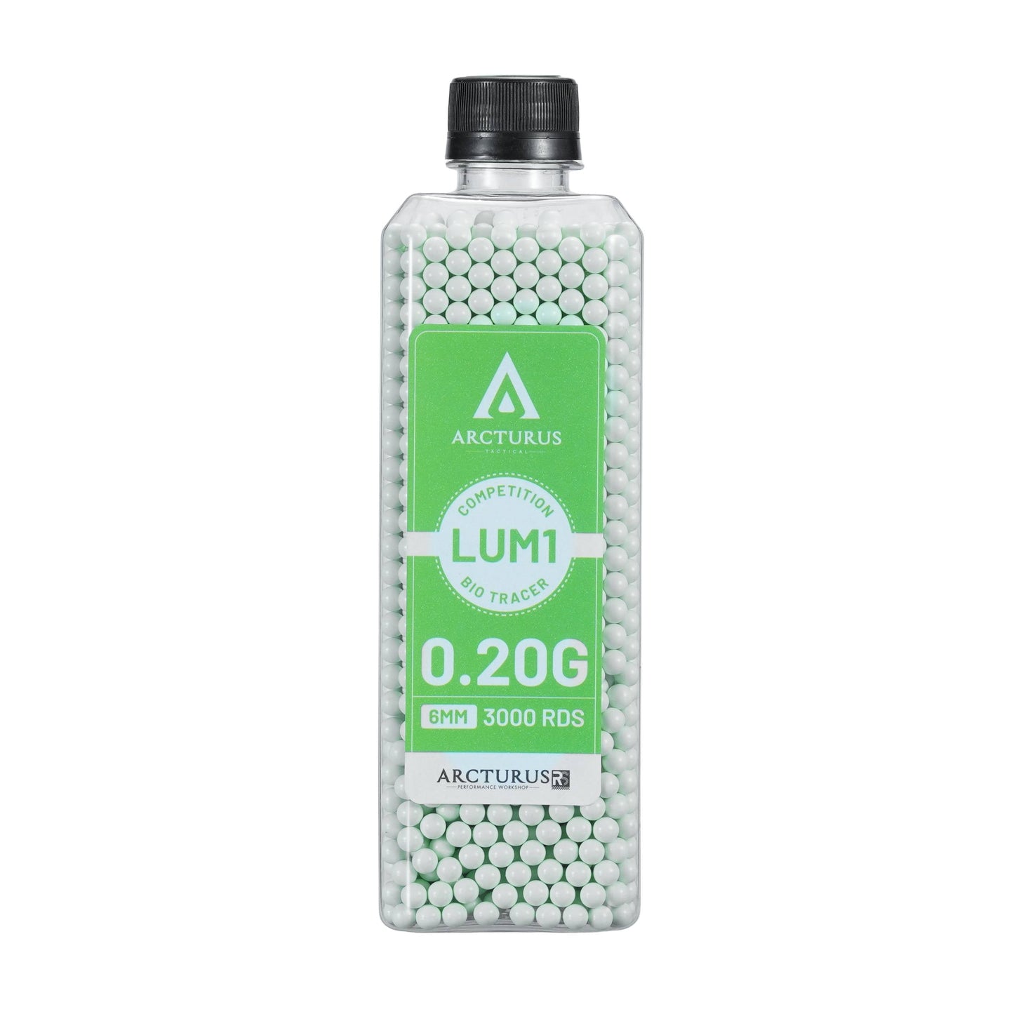 ARCTURUS RS® LUMI Match Grade Biodegradable Green Tracer 6mm Airsoft BBs 0.20g
