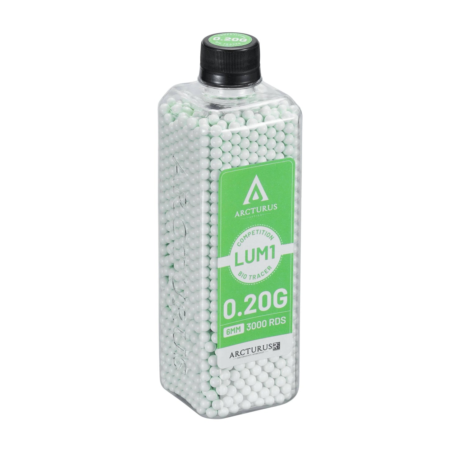ARCTURUS RS® LUMI Match Grade Biodegradable Green Tracer 6mm Airsoft BBs 0.20g
