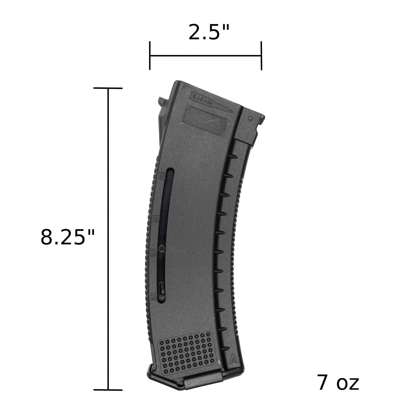 ARCTURUS AK MOD1 200Rds Mid-Cap Windowed EMM Magazine BLK