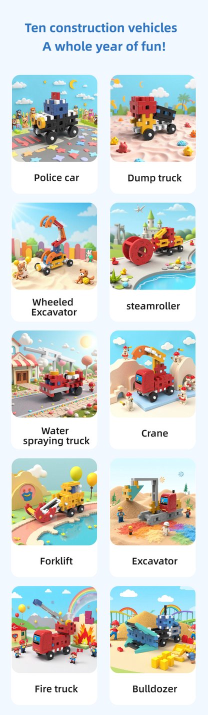 Bricksmith SnapFleet-10 Construction Vehicles