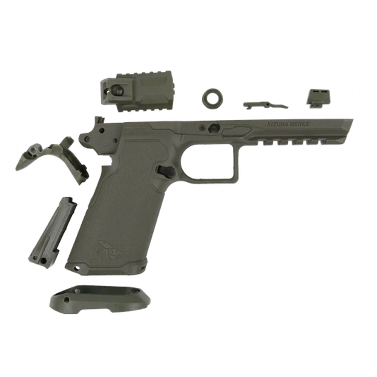 KIZUNA WORKS BSK43 GBB Lower Frame Set Olive