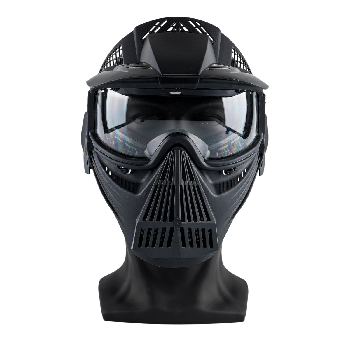 ARC PRO-GEAR™ Lightweight Full Face Protective Paintball Airsoft Mask Black