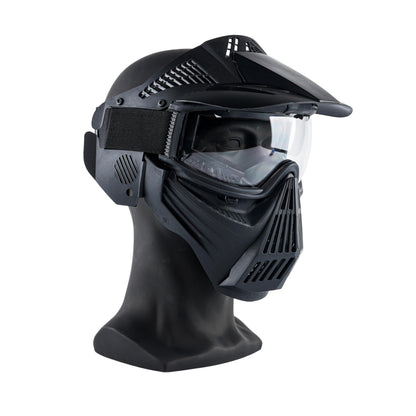 ARC PRO-GEAR™ Lightweight Full Face Protective Paintball Airsoft Mask Black