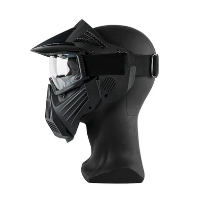 ARC PRO-GEAR™ Lightweight Full Face Protective Paintball Airsoft Mask Black