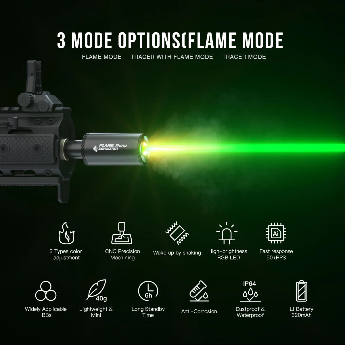 Eshooter Flare Mono Tracer Unit