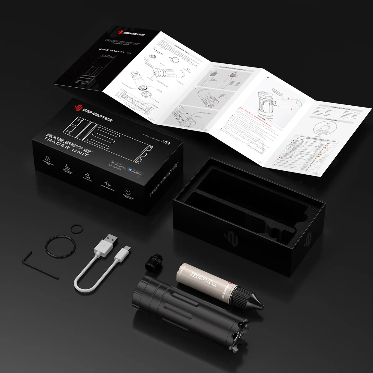 E-Shooter Flare Smoky BT Tracer Unit