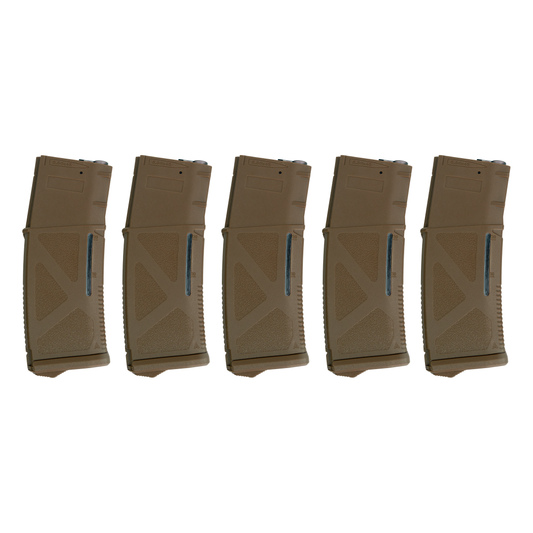 ARCTURUS AR MOD1 M4/M16 200Rds Mid-Cap Windowed EMM Magazine FDE [5-PACK]