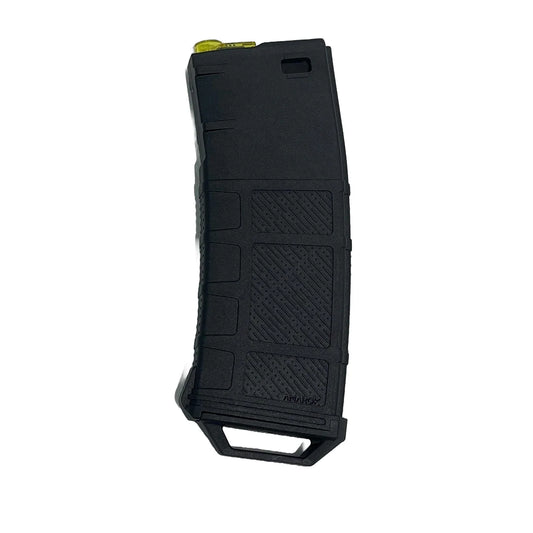 Amarok AM250 M series - 250 rounds Fast Feed Mid Cap Magazine - Type A3 - Black + Yellow Top