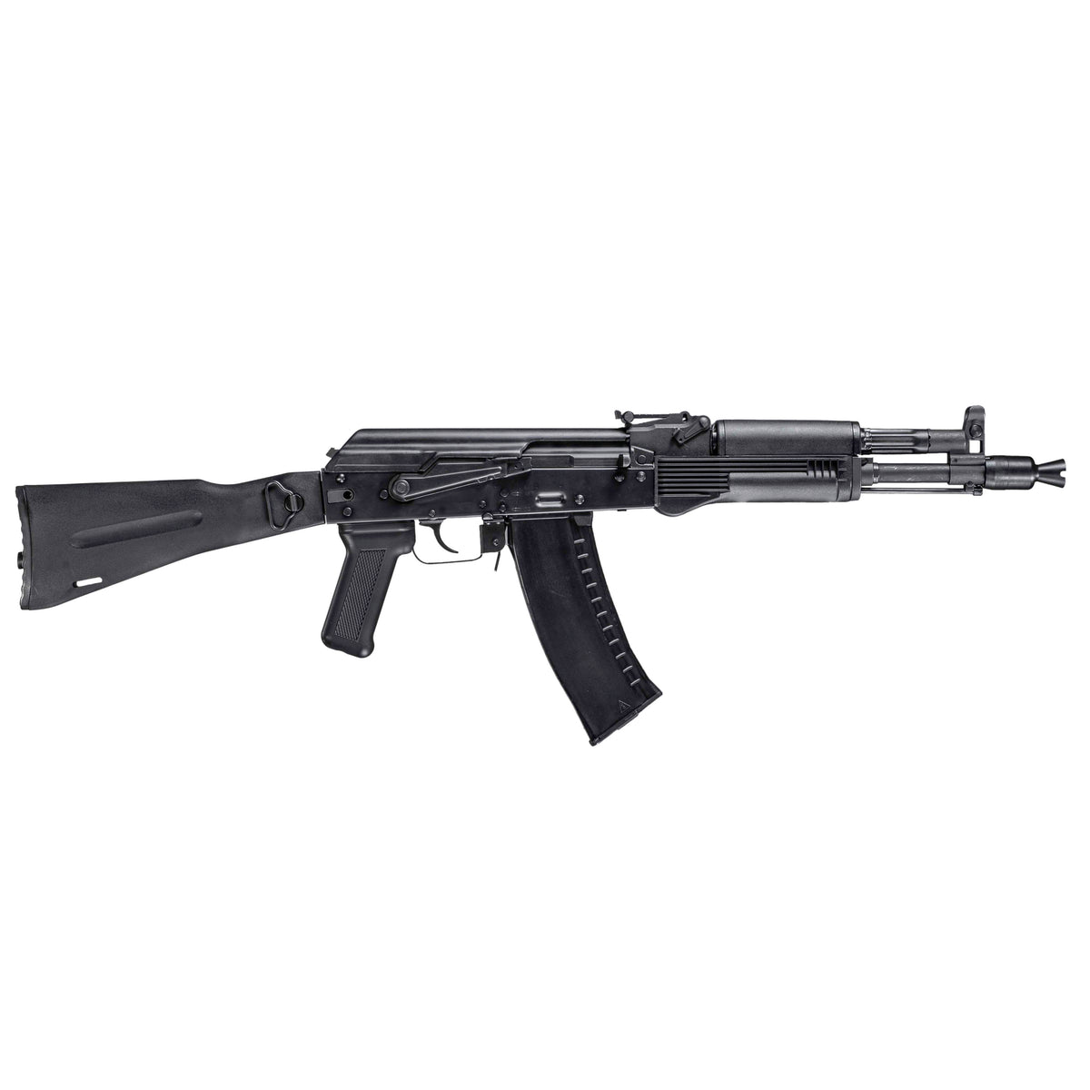 GHK AK105 V3 GBB gas blowback airsoft rifle, right side view.
