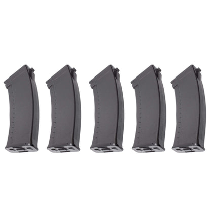 ARCTURUS AK74 Bakelite 200Rds Mid-Cap EMM Magazine BLK [5PACK]