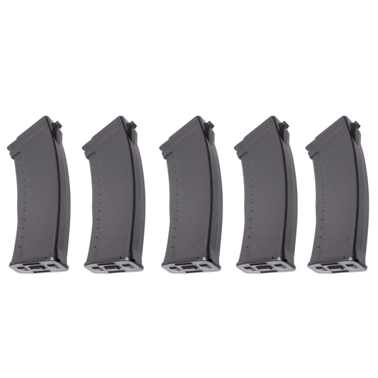 ARCTURUS AK74 Bakelite 200Rds Mid-Cap EMM Magazine BLK [5PACK]