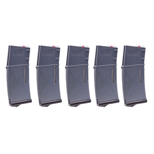 ARCTURUS AR MOD1 M4/M16 200Rds Mid-Cap Windowed EMM Magazine Grey [5-PACK]