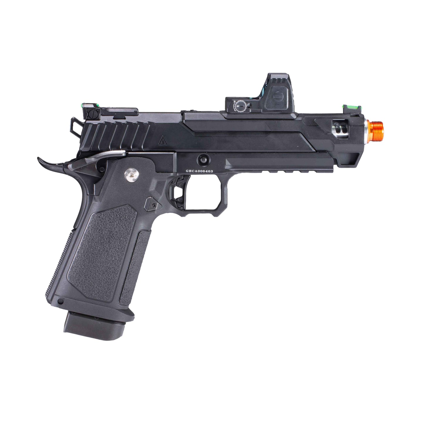 ARCTURUS Osprey 5" Split Slide Hi-Capa GBB DG™ Performance Refined Edition w/ Optics Ready Slide & ARS-1 Red Dot Combo & CNC AL Adjustable Blowback Housing