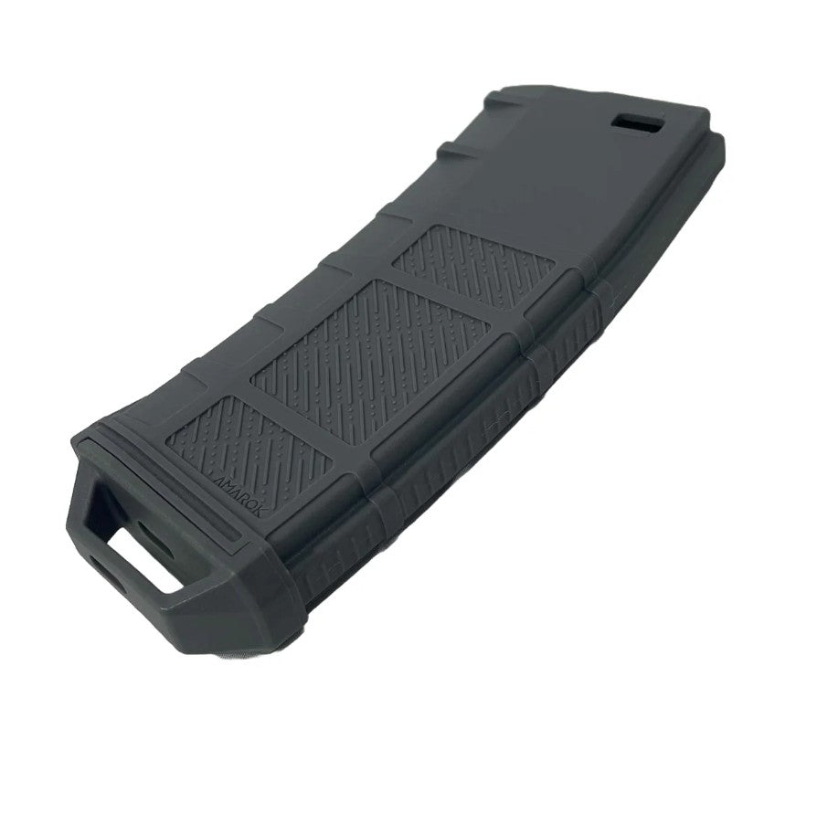 Amarok AM250 M series - 250 rounds Fast Feed Mid Cap Magazine - Type A11 - FDE Grey + Smoke Top