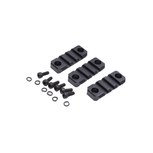 E&L Airsoft T191 GBB Hard Coat Anodizing 7075 Picatinny Rail Sections Set